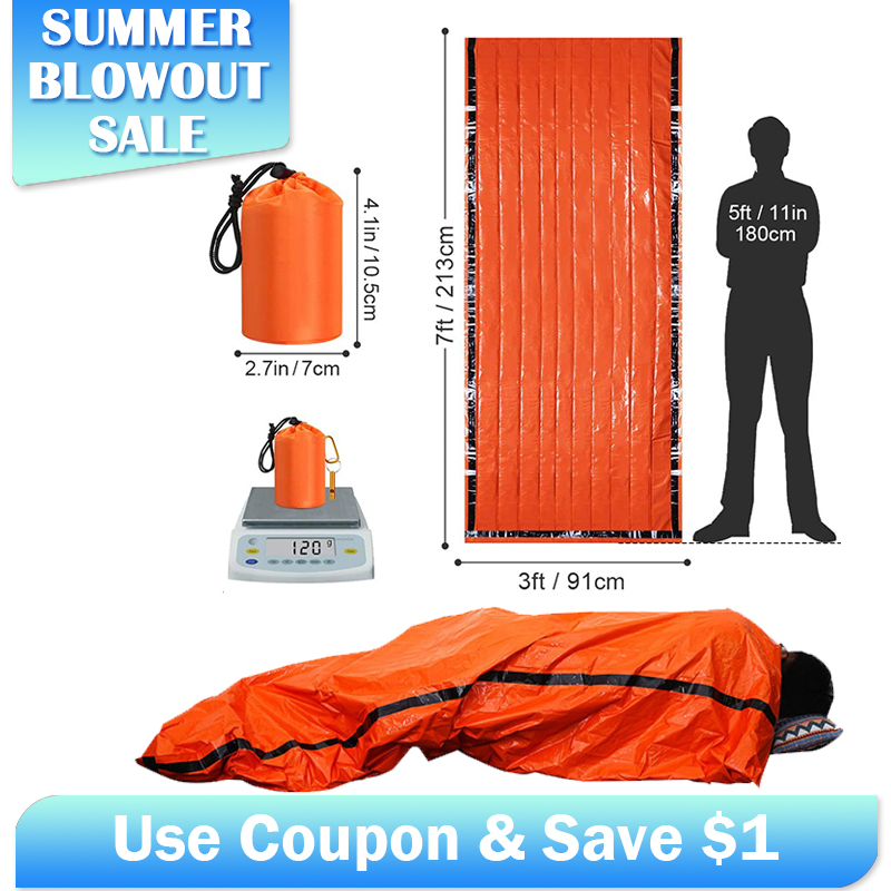 Emergency Mylar Sleeping Bag T - огляд і ціна Emergency Mylar Tent