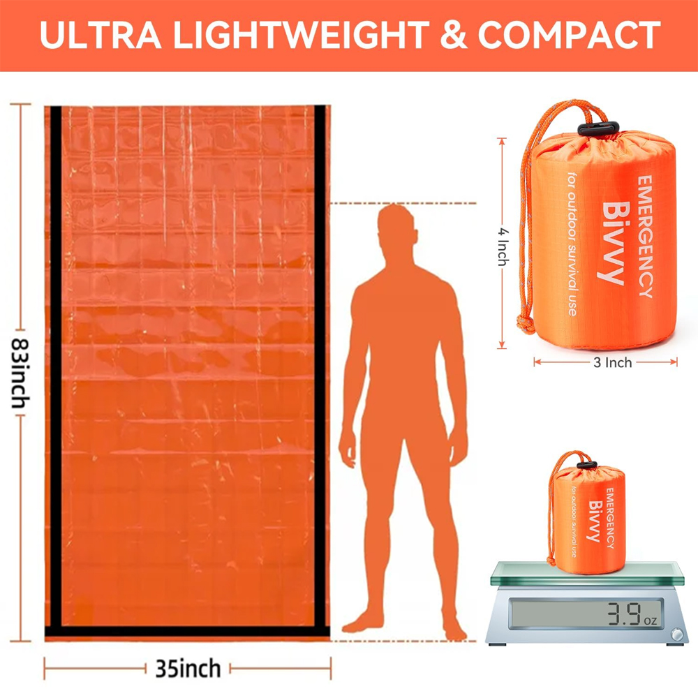 Emergency Sleeping Bag Surviva - огляд і ціна Emergency Mylar Tent
