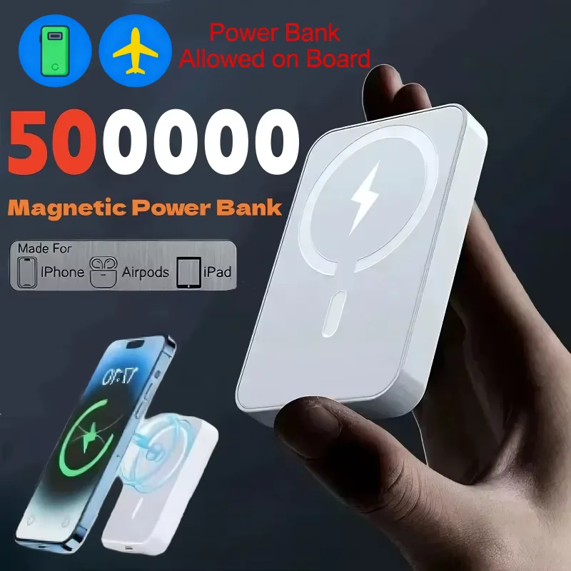 500000mAh Magnetic Wireless Po - огляд і ціна Solar Emergency Charger